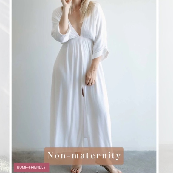 Maxi Dress with Bell Sleeves and Empire Waist - Picture 3 of 10